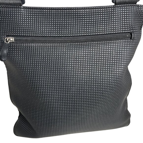 Urban Oxide Black Textured Crossbody Bag With Adjustable Strap & Multiple Pocket - Picture 3 of 11